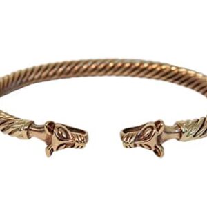 Bronze Viking Wolf Bracelet | Viking Jewellery | Wyrdraven | Wyrdraven.co.uk