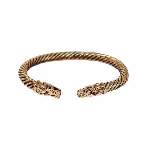 Bronze Viking Dragon Bracelet | Bronze Jewellery | Wyrdraven | wyrdraven.co.uk