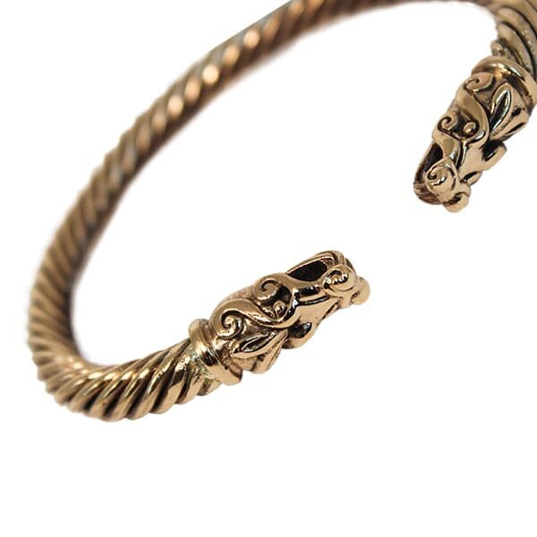 Bronze Viking Dragon Bracelet | Bronze Jewellery | Wyrdraven | wyrdraven.co.uk