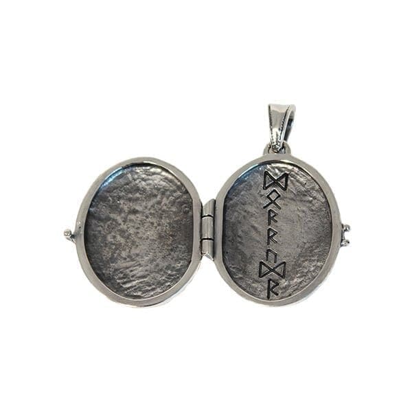 Silver Valknut Locket - Silver Viking Pendants - Wyrdraven - wyrdraven.co.uk