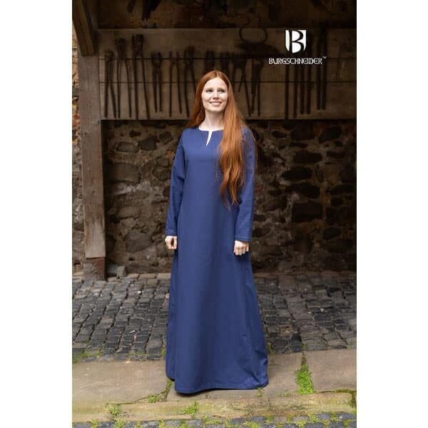 Blue Viking Dress: Feme- Traditional Norse Clothing - Wyrdraven - wyrdraven.co.uk