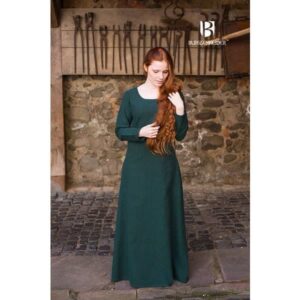 Dark Green Viking Underdress - Women's Viking Dresses - Wyrdraven - wyrdraven.co.uk