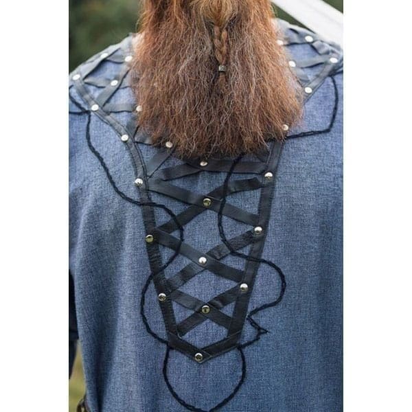 Blue Grey Viking Tunic Erik - Men's Viking Tunics - Wyrdraven - wyrdraven.co.uk