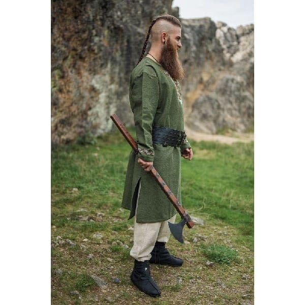 Green Viking Tunic Freki - Men's Viking Tunics - Wyrdraven - wyrdraven.co.uk