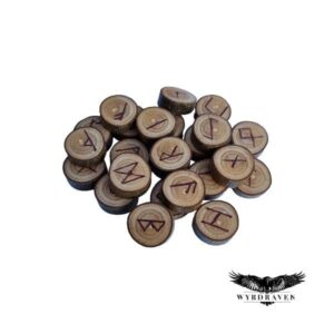 Elder Futhark Wooden Ash Runes - Viking Runes - Wyrdraven Runes - wyrdraven.co.uk