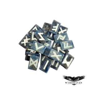 Elder Futhark Kyanite & Quartz Crystal Runes - Viking Runes - Wyrdraven Runes - wyrdraven.co.uk