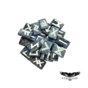 Elder Futhark Kyanite & Quartz Crystal Runes - Viking Runes - Wyrdraven Runes - wyrdraven.co.uk