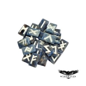 Elder Futhark Kyanite & Quartz Crystal Runes - Viking Runes - Wyrdraven Runes - wyrdraven.co.uk