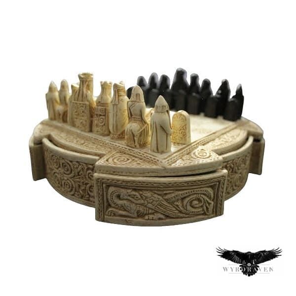 Compact Lewis Chess Set - Historical Viking Games - Wyrdraven - wyrdravem.co.uk