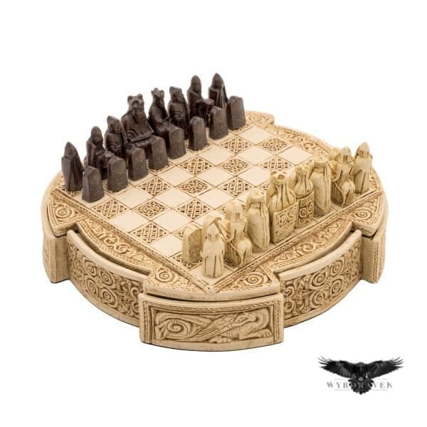 Compact Lewis Chess Set - Historical Viking Games - Wyrdraven - wyrdravem.co.uk