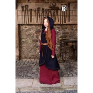 Black Embroidered Wool Wrap - Cloak, Coat & Wraps - Wyrdraven - wyrdraven.co.uk