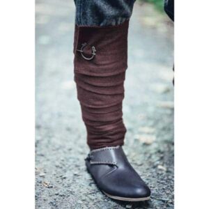 Brown Wool Leg Wraps - Socks & Footwear - Wyrdraven - wyrdraven.co.uk