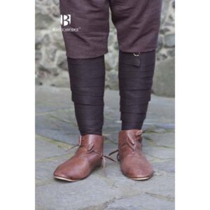 Brown Wool Leg Wraps - Socks & Footwear - Wyrdraven - wyrdraven.co.uk