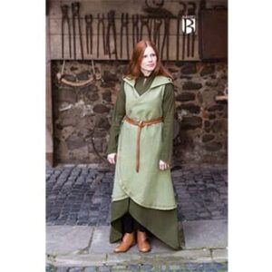 Green Embroidered Cotton Wrap - Cloak, Coat & Wraps - Wyrdraven - wyrdraven.co.uk