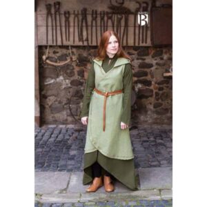 Green Embroidered Cotton Wrap - Cloak, Coat & Wraps - Wyrdraven - wyrdraven.co.uk