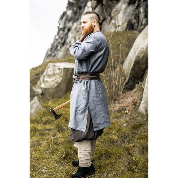 Blue Grey Viking Tunic Halvar - Men's Viking Tunics - Wyrdraven - wyrdraven.co.uk