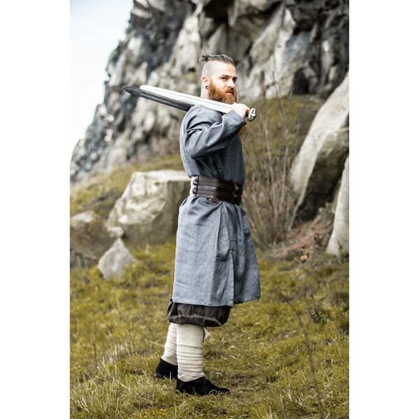 Blue Grey Viking Tunic Halvar - Men's Viking Tunics - Wyrdraven - wyrdraven.co.uk