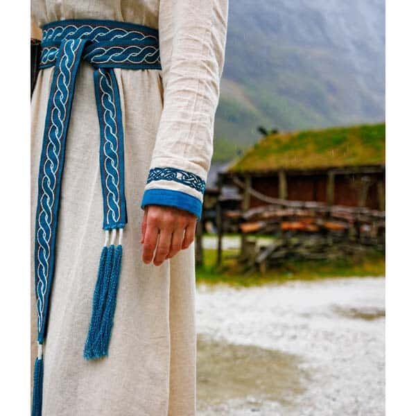 Lagertha Viking Dress: Blue - Traditional Norse Clothing - Wyrdraven - wyrdraven.co.uk