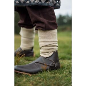 Natural-Herringbone Hemp-Leg Wraps - Socks & Footwear - Wyrdraven - wyrdraven.co.uk