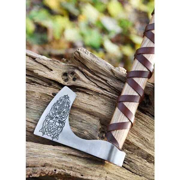 Knotwork Bearded Axe - Viking Axes - Wyrdraven - wyrdravem.co.uk