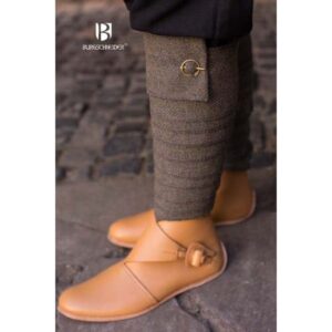 Olive-Grey Wool Leg Wraps - Socks & Footwear - Wyrdraven - wyrdraven.co.uk