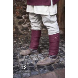 Red Wool Leg Wraps - Socks & Footwear - Wyrdraven - wyrdraven.co.uk