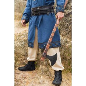 'Asmund' Linen Viking Trousers: Natural - Viking Trousers - Wyrdraven Viking trousers - www.wyrdraven.co.uk