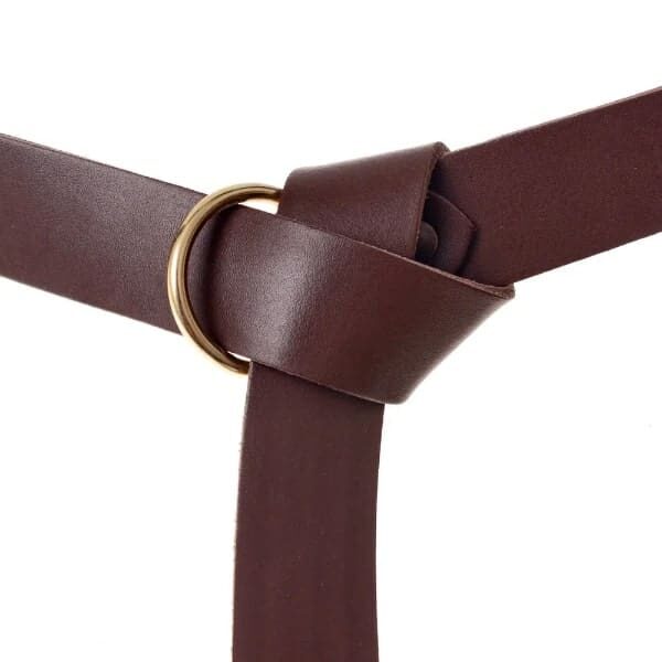 Viking Ring Belt Brown - Viking Belts - Belts - - Wyrdraven Belts - www.wyrdraven.co.uk