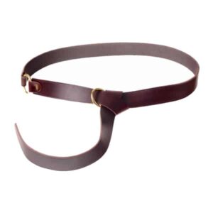 Viking Ring Belt Brown - Viking Belts - Belts - - Wyrdraven Belts - www.wyrdraven.co.uk