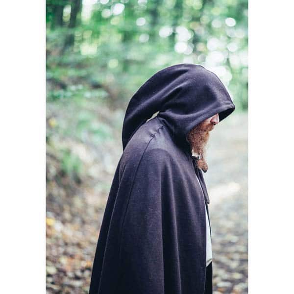 Extra Long Wool Viking Cloak Brown - Viking Cloaks - Viking Coats - Viking Wraps - Wyrdraven Cloaks - www.wyrdraven.co.uk