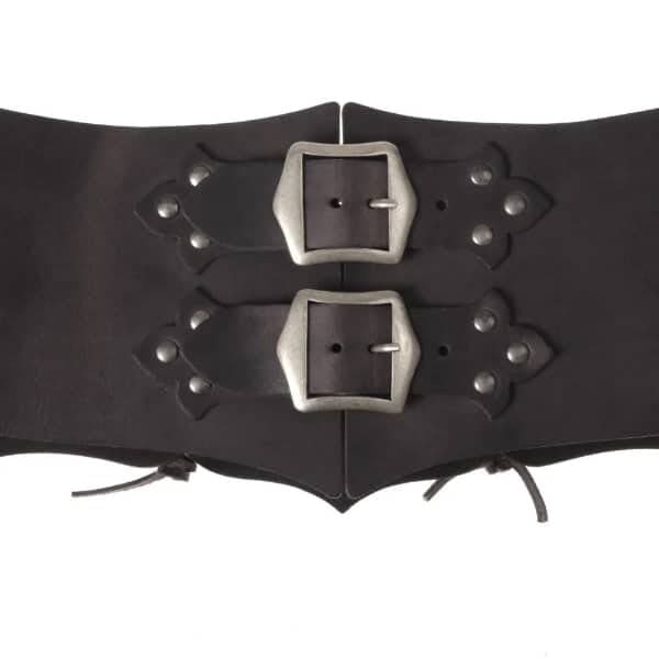 Pirate Corset Panel Belt -Leather Belts - - Wyrdraven Belts - www.wyrdraven.co.uk