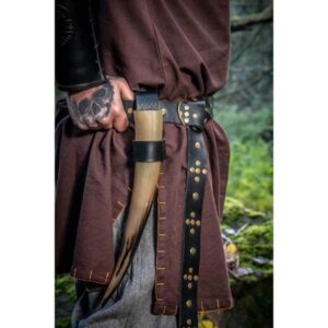 Viking Conch Belt Black - Viking Belts - Belts - - Wyrdraven Belts - www.wyrdraven.co.uk