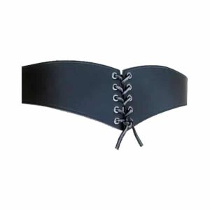 Plain Leather Corset Belt -Leather Belts - - Wyrdraven Belts - www.wyrdraven.co.uk