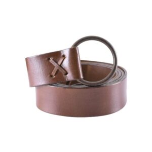 Viking Ring Belt Brown - Viking Belts - Belts - - Wyrdraven Belts - www.wyrdraven.co.uk