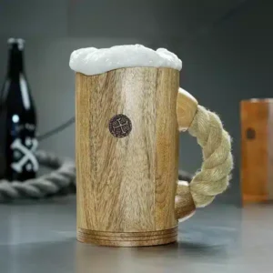 Dawn Chuug Wooden Tankard - Wooden Plates, Cups & Bowls - Wyrdraven - wyrdraven.co.uk