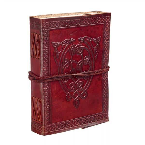 Celtic Serpent Leather Journal - Leather Journals - Wyrdraven Journals - www.wyrdravven.co.uk