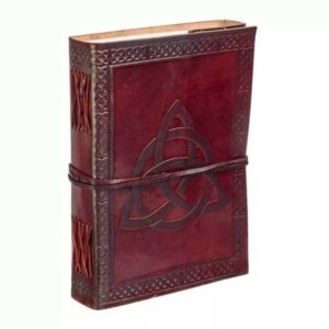 Celtic Trinity Knot Leather Journal - Leather Journals - Wyrdraven Journals - www.wyrdravven.co.uk