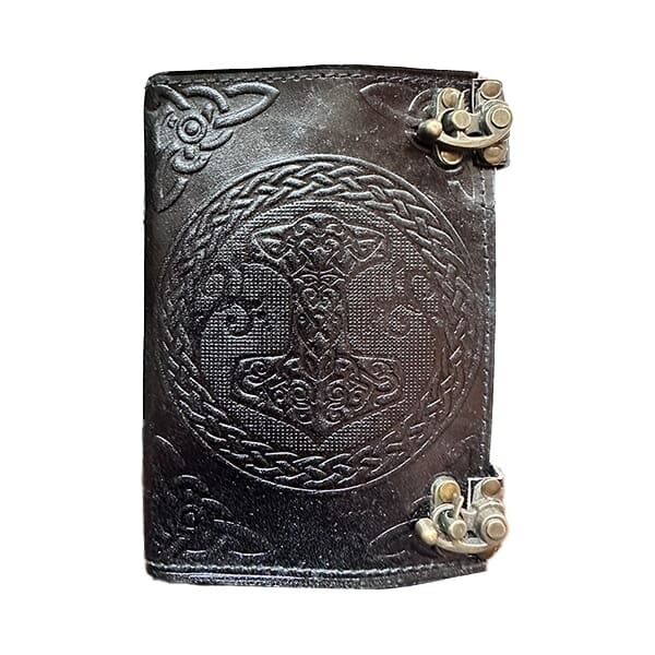 Mjolnir Leather Journal - Leather Journals - Wyrdraven Journals - www.wyrdravven.co.uk