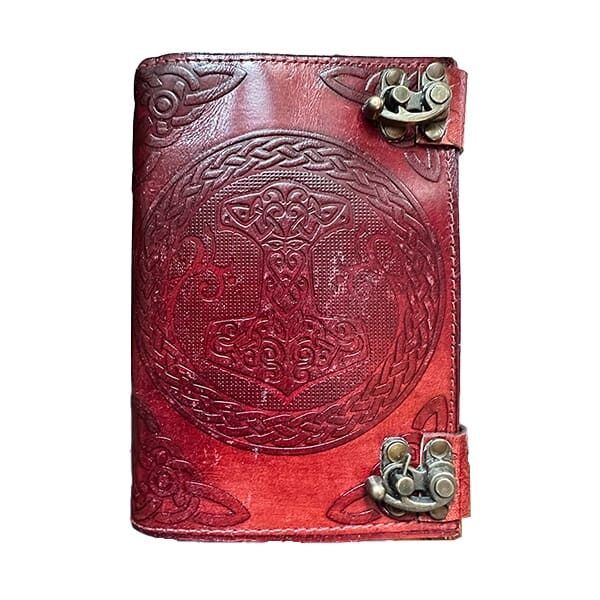 Mjolnir Leather Journal - Leather Journals - Wyrdraven Journals - www.wyrdravven.co.uk