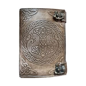 Mjolnir Leather Journal - Leather Journals - Wyrdraven Journals - www.wyrdravven.co.uk