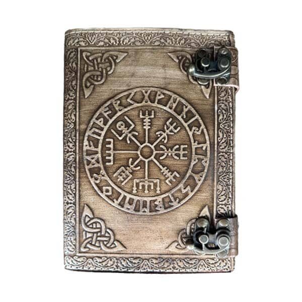 Vegsvisir Leather Journal - Leather Journals - Wyrdraven Journals - www.wyrdravven.co.uk