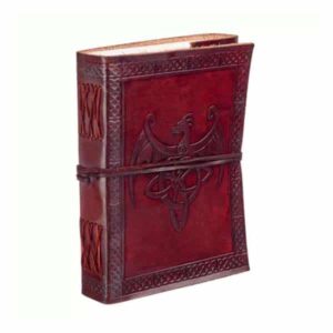 Winged Dragon Leather Journal - Leather Journals - Wyrdraven Journals - www.wyrdravven.co.uk