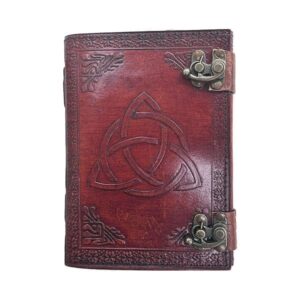 Trinity Knot Leather Journal - Leather Journals - Wyrdraven Journals - www.wyrdravven.co.uk