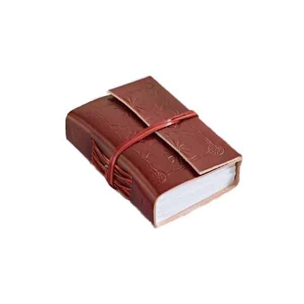 Mini Embossed Leather Journals - Leather Journals - Wyrdraven Journals - www.wyrdravven.co.uk