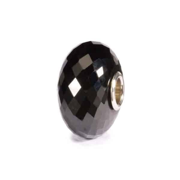 Faceted Black Onyx Bead - Trollbeads Gemstone Beads - Trollbeads - Wyrdraven Jewellery - www.wyrdraven.co.uk