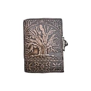 Mini Yggdrasil Leather Journal - Leather Journals - Wyrdraven Journals - www.wyrdravven.co.uk