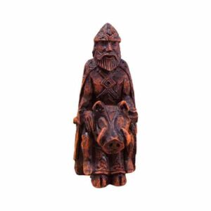 Freyr Figurine: Wood Effect - Dryad Design - Wyrdraven Figurines - www.wyrdraven.co.uk