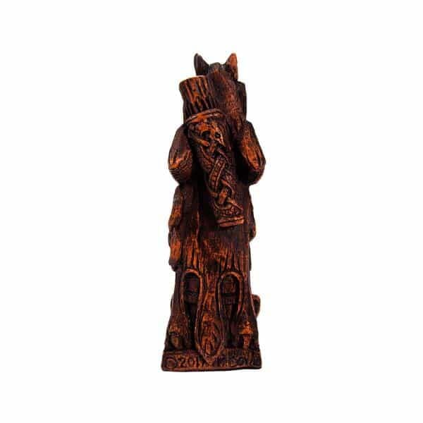 Mini Skadi Figurine: Wood Effect - Dryad Design - Wyrdraven Figurines - www.wyrdraven.co.uk