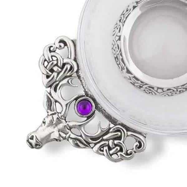 Pewter Stag Quaich - Wyrdraven Items From Pewter - www.wyrdraven.co.uk