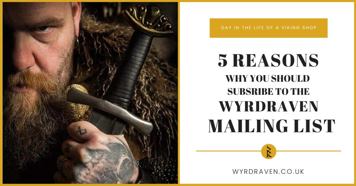 5 reasons you should subscribe to the Wyrdraven website thumbnail - Picture of Stu looking bad ass with his sword and tattoos on show - wyrdraven.co.uk